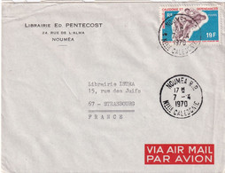 NOUVELLE-CALEDONIE 1970 PLI AERIEN DE NOUMEA - Lettres & Documents