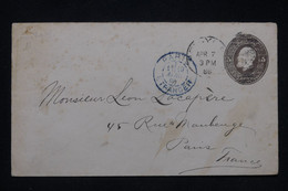 ETATS UNIS - Entier Postal De New York Pour La France En 1886 - L 91526 - ...-1900
