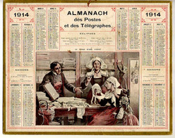 CALENDRIER GF 1913 - Le Choix D'une Coiffe (??Bretagne??), Imprimeur Oberthur Rennes - Grossformat : 1901-20