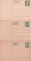 BAYERN - 1911 + 1916 +1917 - ENTIER POSTAL - 3 CARTES  NEUVES - Postal  Stationery