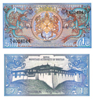 BHUTAN, 1 NGULTRUM, 1986, P12b, UNCIRCULATED - Bhutan