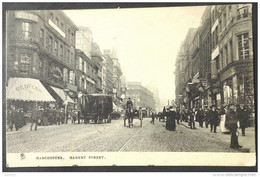 CPA GRANDE BRETAGNE - MANCHESTER - Market Street - Raphael Tuck And Son - Réf. N 10 - Manchester