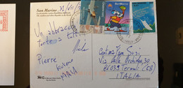 RSM SAN MARINO 2020 Primo Volo A Motore 2003 Pimpa 2002 1999 "cartoline Belle" Used Usato - Storia Postale