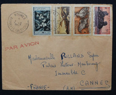 Lot 2 Enveloppes NOUVELLE-CALEDONIE Année 1958 Pour La France - Timbres N° 261-263-272-286 Et 27 -274 - Briefe U. Dokumente