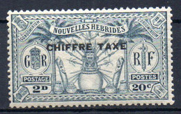 ColTGC Nouvelles Hébrides Taxe N° 2 Neuf XX MNH  Cote 112,00 € - Segnatasse