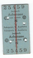Ticket Achansee Jenbach - Unclassified