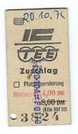 Ticket TEE Zuschlag - Unclassified