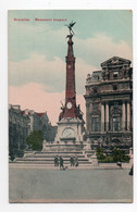 BRUXELLES * BELGIQUE * MONUMENT ANSPACH * Carte Colorisée & Glacée - Brüsseler Flughafen