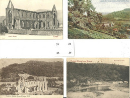 FOUR POSTCARDS TINTERN ABBEY AND TINTERN VILLAGE - MONMOUTHSHIRE - WALES - Monmouthshire