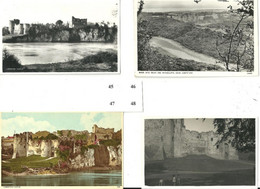FOUR POSTCARDS - CHEPSTOW CASTLE & SURROUNDING AREA  - MONMOUTHSHIRE - WALES - Monmouthshire