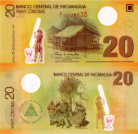 NICARAGUA, 20 CORDOBAS, 2007, P202b, POLYMER, UNC - Nicaragua