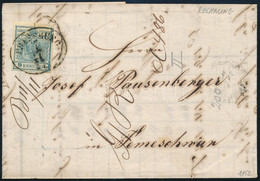 1852 9kr HP III Távolsági Levélen Teljes Tartalommal (szép Számla) "PRESSBURG" - "SZEGEDIN" - "TEMESVÁR" - Other & Unclassified