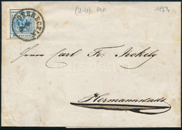 1854 9kr HP III Távolsági Levélen "DEBRECZIN" - "HERRMANNSTADT" - Other & Unclassified