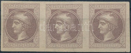 (*) 1867 Hírlapbélyeg Hármascsík / Newspaper Stamp Stripe Of 3 - Otros & Sin Clasificación