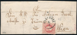 1870 5kr Távolsági Levélen "PANCSOVA" - "WIEN" - Altri & Non Classificati