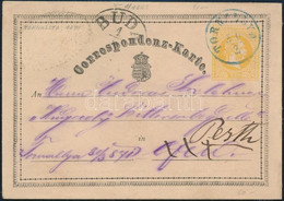 1871 2kr Díjjegyes Levelezőlap Kék / Blue "TORNALLYA" - Altri & Non Classificati