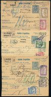 1917-1918 6 Db 10f Díjjegyes Szállítólevél Klf 3 Bélyeges Bérmentesítésekkel - Other & Unclassified