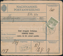 1918 Utánvételes Postautalvány Arató 40f Bérmentesítéssel, "KISILVA" - Csehország - Other & Unclassified