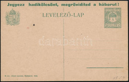 1918 Jegyezz Hadikölcsönt Használatlan 8f Díjjegyes Levelezőlap - Other & Unclassified