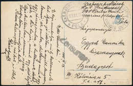 1915 Tábori Képeslap Hadihajó Postával "S.M.S. VIRIBUS UNITIS" - Other & Unclassified