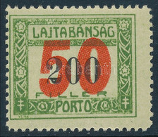 ** Nyugat-Magyarország VII. 1921 Portó 50f/200f Garancia Nélkül (20.000) - Other & Unclassified