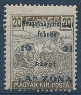 ** Nyugat-Magyarország II. 1919 Arató 20f Halálfejes Felülnyomás Nélkül, Garancia Nélkül - Other & Unclassified