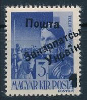 ** Ungvár II. 1945 Hadvezérek 10/3f Fekete Felülnyomással, Garancia Nélkül (400.000) - Altri & Non Classificati