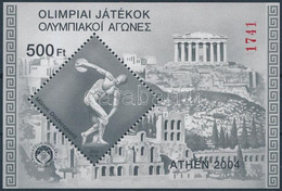 ** 2004 Olimpiai Játékok Feketenyomat Emlékív - Other & Unclassified