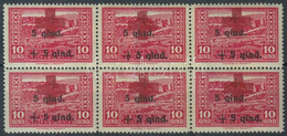 ** 1924 Vöröskereszt (II) 10Q 6-os Tömb Mi 101 - Altri & Non Classificati