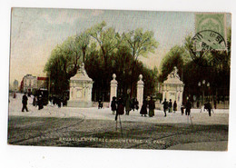 BRUXELLES * BELGIQUE * ENTREE MONUMENTALE AU PARC * Carte Colorisée - Aeroporto Bruxelles