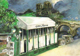 Carte Postale "Cart'Com" - Série Restaurant, Bar, Café - Côté Seine - La Nostalgie D'une Promenade à Paris - Restaurants