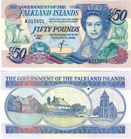 Falkland Islands 50 Pounds 1990 UNC - Falkland Islands