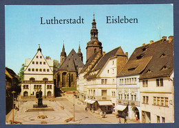 Lutherstadt Eisleben - Markt Mit Lutherdenkmal - Eisleben