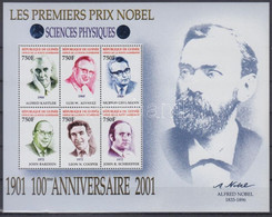 ** 2002 100 éves A Nobel-díj Kisív Mi 3838-3843 - Other & Unclassified