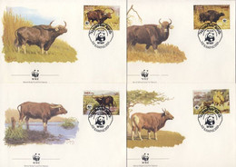 1986 WWF Bivaly FDC Mi 823-826 - Other & Unclassified