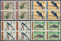 ** 1978 Állatok Sor Négyestömb, Animals Set In Blocks Of 4  Mi 422-425 - Other & Unclassified