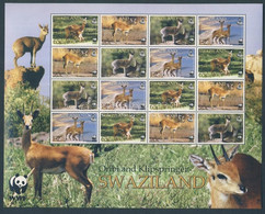 ** 2001 WWF: Kistestű Antilopok Kisív Mi 702-705 - Altri & Non Classificati