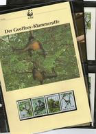 1990 Honduras WWF Geoffroy-Klammeraffe/Monkey Komplettes Kapitel 4 **, 4 FDC, 4 MK + Beschreibung - Ongebruikt