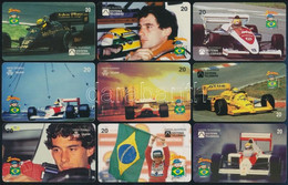 9 Db Klf. Brazil Ayrton Senna Telefonkártya - Unclassified