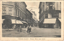 T2/T3 1916 Arad, Weitzer János Utcai Részlet, Központi Divatáruház, Schwarcz Zsigmond és Radó Gyula üzlete / Street, Sho - Non Classificati