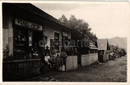 * T1/T2 Borsabánya, Baile Borsa; Utcakép, Szabó Péter üzlete és Korlátlan Italmérése / Street View With Shop - Unclassified