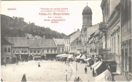 ** T2/T3 Brassó, Kronstadt, Brasov; Utca, üzletek, Templom. Földes-féle Margit-Creme Reklám / Street View, Shops, Church - Non Classificati