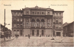 * T2/T3 1918 Temesvár, Timisoara; Ferenc József Színház, Villamos / Theatre, Tram (Rb) - Unclassified