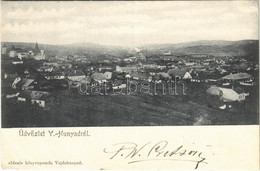 T2/T3 1903 Vajdahunyad, Hunedoara; Látkép, Vár. "Ideal" Könyvnyomda Kiadása / General View, Castle (EK) - Unclassified