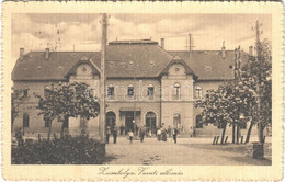 T2 1916 Zsombolya, Hatzfeld, Jimbolia; Vasútállomás. Kohl János Kiadása / Railway Station - Unclassified