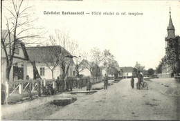 * T1/T2 Barkaszó, Barkasovo; Fő Tér, Református Templom, Szövetkezeti üzlet / Main Square, Calvinist Church, Cooperative - Non Classificati