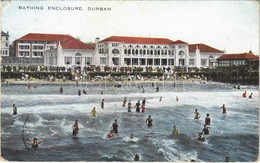 T2/T3 1928 Durban, Bathing Enclosure, Bathers, Beach (EK) - Unclassified