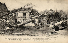 ** T2 Noyon, Trees Damaged And Thrown Over The House By The Germans - Unclassified