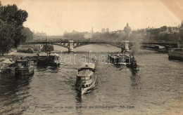 ** T1/T2 Paris, Seine, Pont Des Saints-Peres / River, Bridge, Steamships - Unclassified