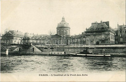 ** T1 Paris, L'Institut Et Le Pont Des Arts / Bridge, Ship - Unclassified